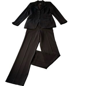 Vertigo Paris Pantsuit two piece, Dk Brown Riding Style, Vintage Size Medium